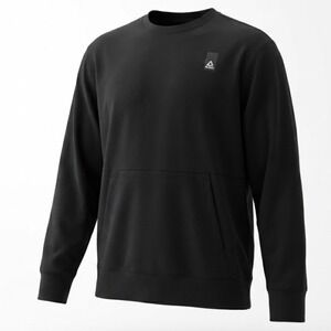 Reebok Fundamental Crew Neck Sweatshirt Black 2XL Men's Classic Comfort
